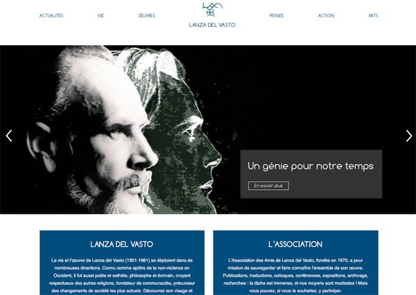 Cliquez ici pour visiter le nouveau site de l'Association des Amis de Lanza del Vasto !